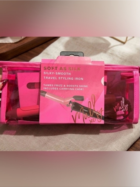 Mally Beauty Other - Mally Beauty Soft As Silk Styling Iron in Hot Pink Mini Tool